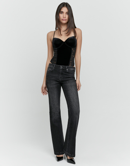 Schwarze Flare Jeans mit Light Wash | TALLY WEiJL