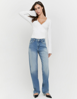 Jean Droit Bleu Taille Haute | TALLY WEiJL