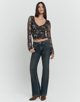 Blaue Bootcut Jeans | TALLY WEiJL
