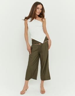 Khaki Culotte Hose | TALLY WEiJL