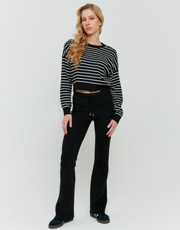 Black Knit Trousers | TALLY WEiJL