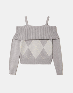 Grey Knit Jumper | TALLY WEiJL