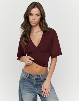 Burgundy Pullover | TALLY WEiJL