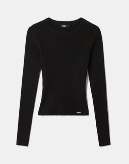 Pull Noir en Maille | TALLY WEiJL