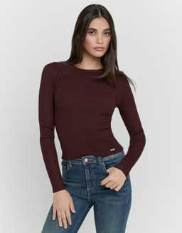 Pull Bordeaux en Maille | TALLY WEiJL