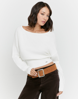 Pullover Basic Bianco in Maglia | TALLY WEiJL