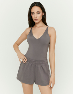 Graue Basic Mini Shorts | TALLY WEiJL