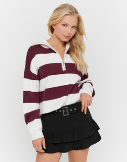 Schwarzer Plissee Mini Skort | TALLY WEiJL