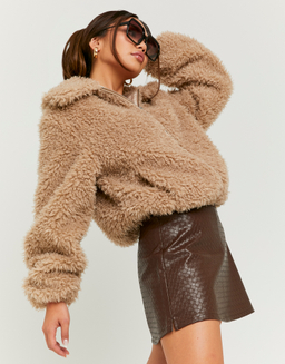 Mini Skort In Similpelle Marrone | TALLY WEiJL