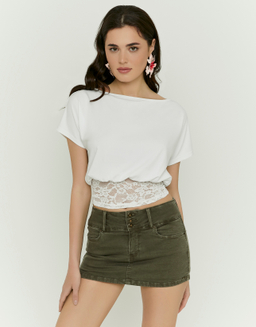 Gonna-Pantaloncino Verde | TALLY WEiJL