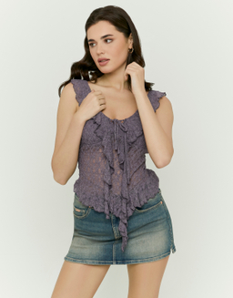 Blauer Denim-Mini-Skort | TALLY WEiJL