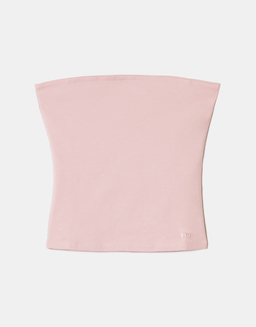 Pink Cropped Bandeau Top | TALLY WEiJL