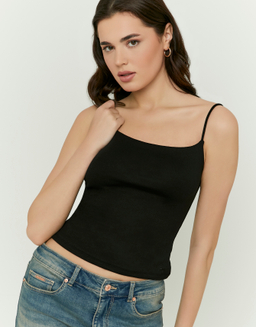 Black Basic Tank Top | TALLY WEiJL