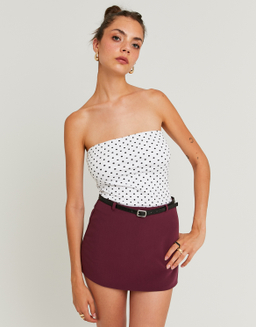 Top fascia a pois bianco | TALLY WEiJL
