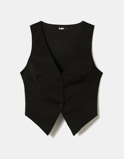 Top Nero con Bottoni | TALLY WEiJL