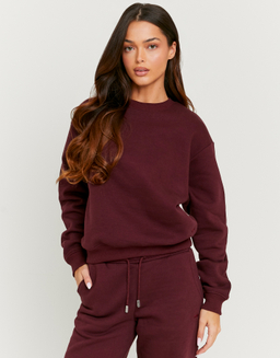 Felpa Basic Borgogna | TALLY WEiJL