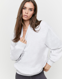 Grey Basic Sweatshirt | TALLY WEiJL