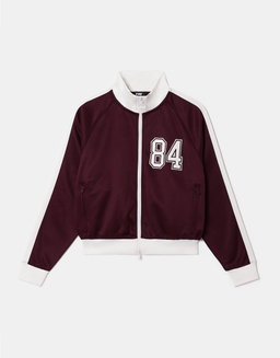 Bordeaux Sweat Zippé En Coton | TALLY WEiJL