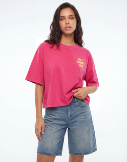Pink Printed T-shirt | TALLY WEiJL