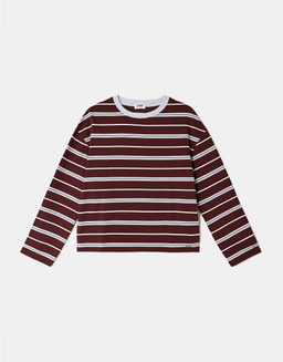 T-Shirt Rayé Bordeaux | TALLY WEiJL
