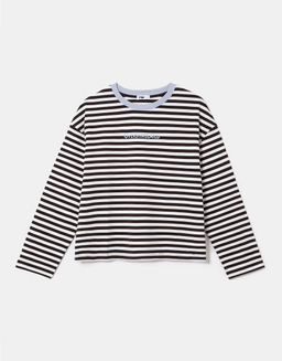 Brown Stripe Printed T-Shirt | TALLY WEiJL