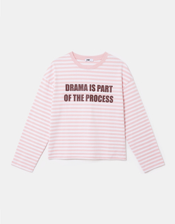 Pink Stripe Printed T-Shirt | TALLY WEiJL