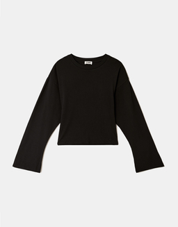 Schwarzes Langarm T Shirt | TALLY WEiJL