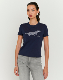 T-Shirt Blu con Stampa | TALLY WEiJL