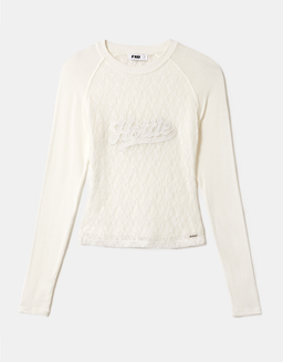 Top Bianco in Pizzo Ricamato | TALLY WEiJL