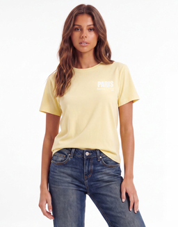Gelbes Print T-Shirt | TALLY WEiJL
