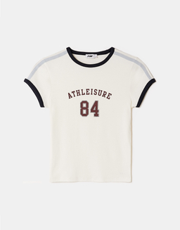 White Printed T-Shirt | TALLY WEiJL