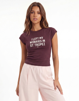 Purple Printed T-Shirt | TALLY WEiJL
