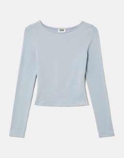 Blue Long Sleeve Top | TALLY WEiJL