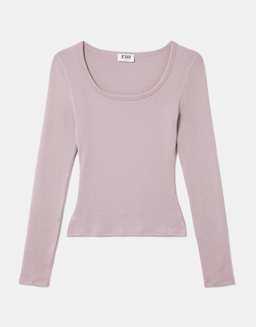 Purple Basic T-Shirt | TALLY WEiJL