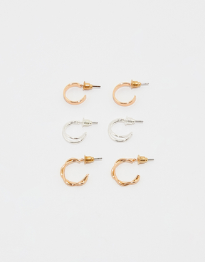 Set di 3 Orecchini a Cerchio | TALLY WEiJL