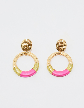 Orecchini a cerchio pendenti dorati | TALLY WEiJL