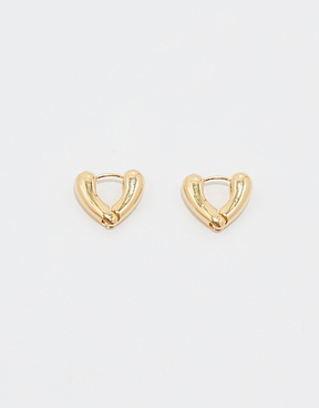 Orecchini piccoli a forma di cuore dorati | TALLY WEiJL