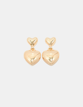 Golden Hearts Pendant Earrings | TALLY WEiJL