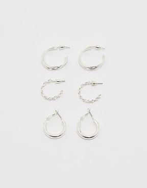 Set di 3 orecchini a cerchio | TALLY WEiJL