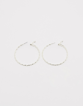 Silver Hoops Earrings | TALLY WEiJL