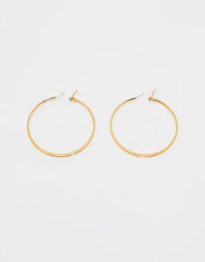 Orecchini a cerchio grandi dorati | TALLY WEiJL