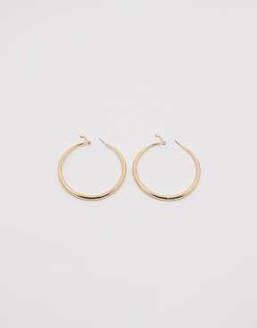 Golden Big Hoops Earrings | TALLY WEiJL