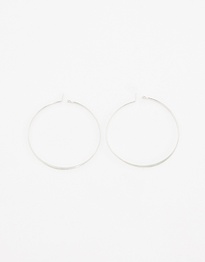 Orecchini a cerchio grandi argento | TALLY WEiJL