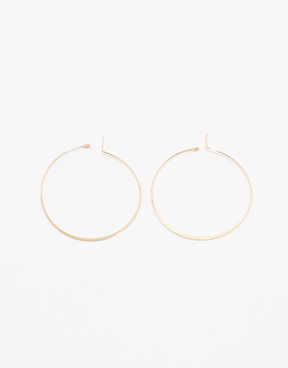Orecchini a cerchio grandi dorati | TALLY WEiJL