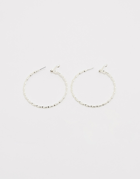 Silver Large Hoops Earrings | TALLY WEiJL