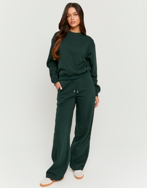Pantalon de Jogging Long Vert | TALLY WEiJL