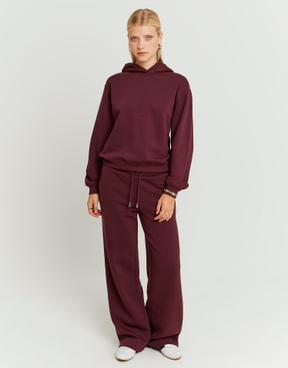 Pantaloni da Jogging Lunghi Borgogna | TALLY WEiJL