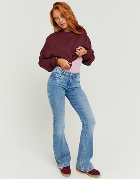 Jeans a Zampa Push Up a Vita Media | TALLY WEiJL