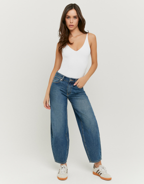 Blaue Barrel Jeans | TALLY WEiJL