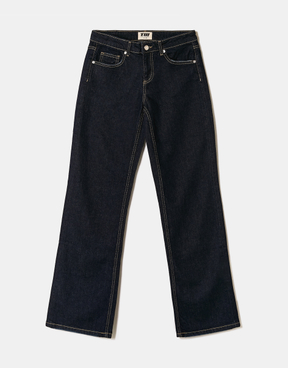 Jeans blu a vita bassa con gamba dritta | TALLY WEiJL